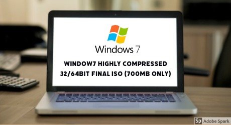 Windows 7 Highly Compressed Official ISO (Just 700MB)